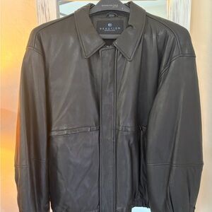 Kenneth Cole Black Leather Jacket